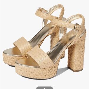 Guess Tan Platform Sandals
